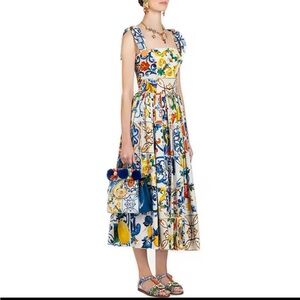 218. Bow Spaghetti Strap Dress